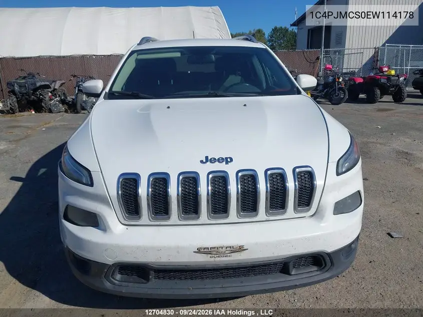2014 JEEP CHEROKEE VIN 1C4PJMCS0EW114178 — фото 12