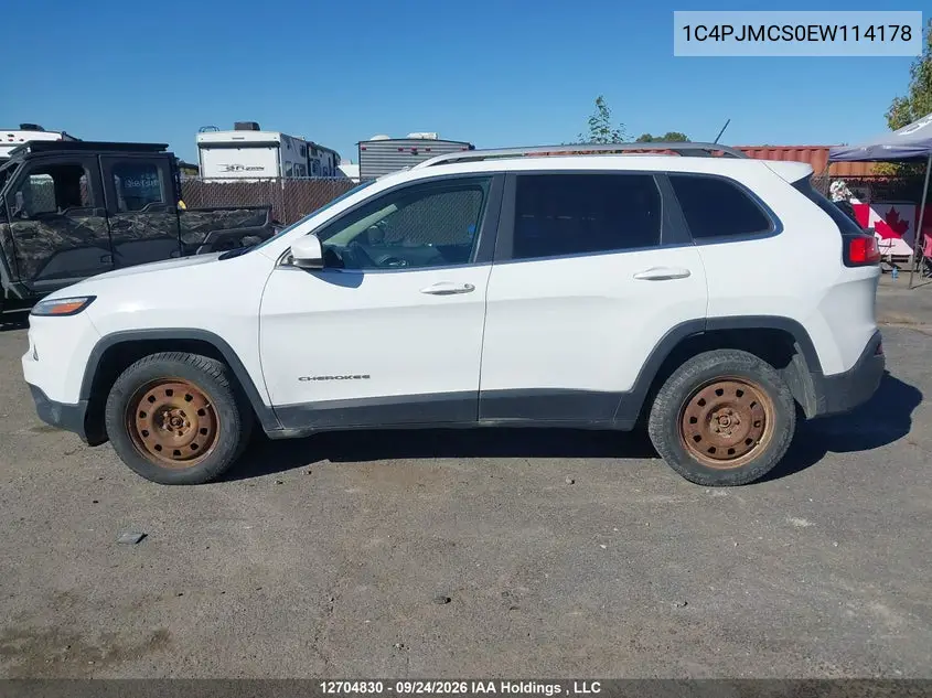 2014 JEEP CHEROKEE VIN 1C4PJMCS0EW114178 — фото 14