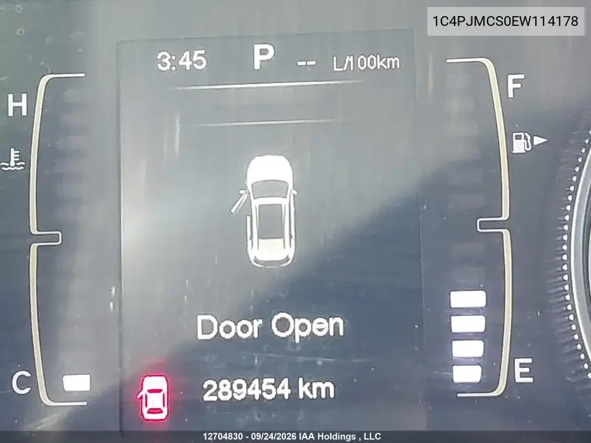 2014 JEEP CHEROKEE VIN 1C4PJMCS0EW114178 — фото 15