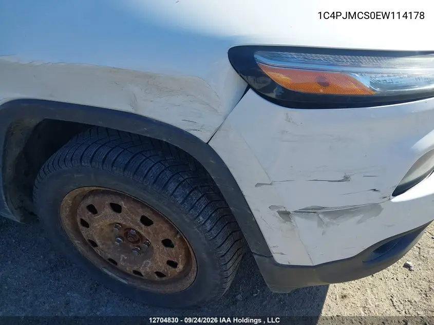 2014 JEEP CHEROKEE VIN 1C4PJMCS0EW114178 — фото 20