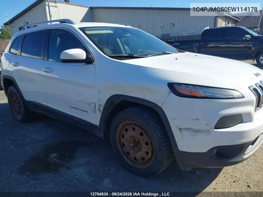2014 JEEP CHEROKEE VIN 1C4PJMCS0EW114178 — фото 6