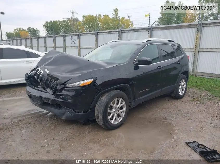 2014 JEEP CHEROKEE VIN 1C4PJMCB0EW107991 — фото 2