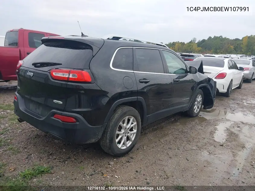2014 JEEP CHEROKEE VIN 1C4PJMCB0EW107991 — фото 4