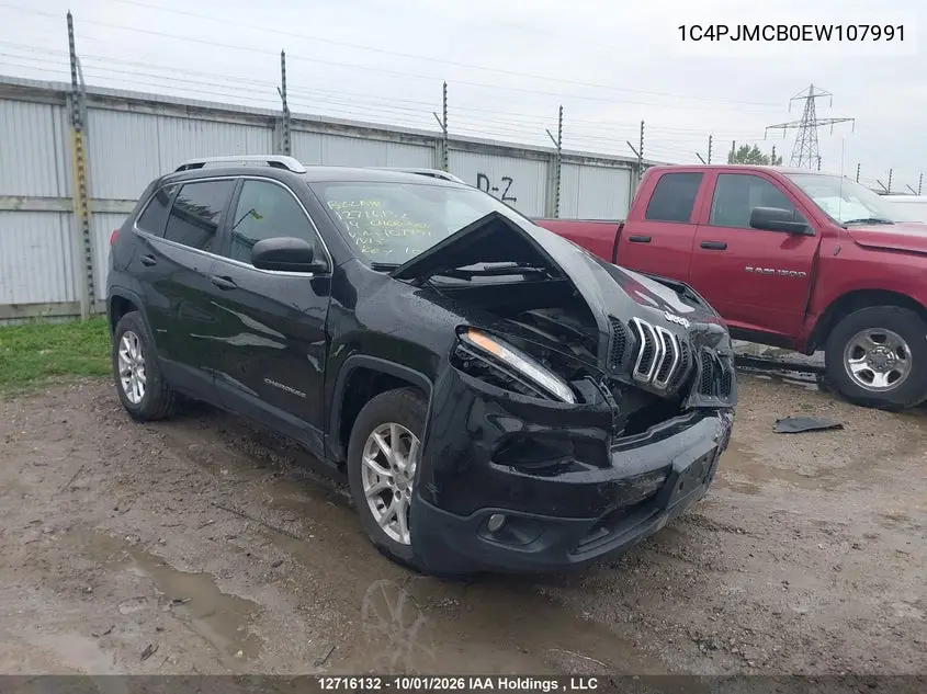 2014 JEEP CHEROKEE VIN 1C4PJMCB0EW107991 — фото 6