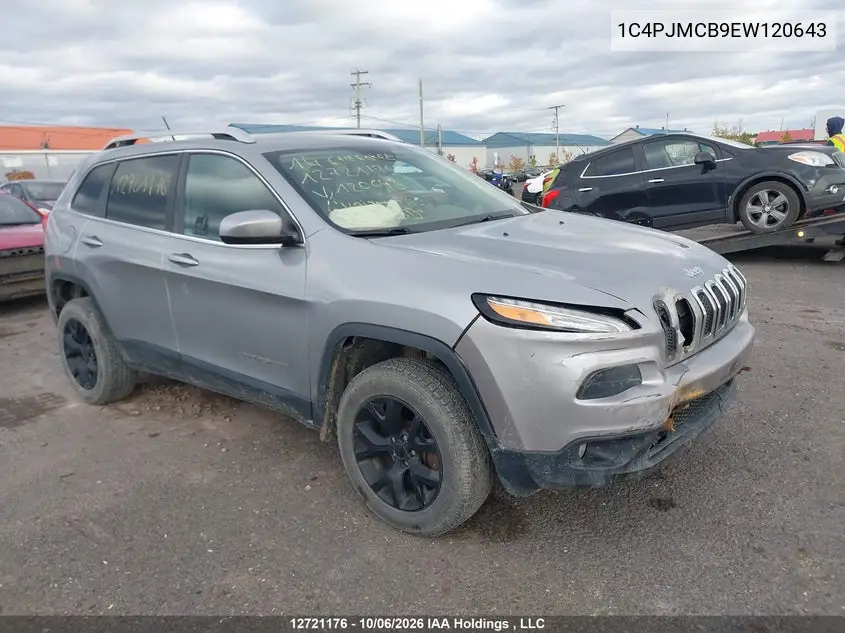 JEEP CHEROKEE 2014, VIN 1C4PJMCB9EW120643