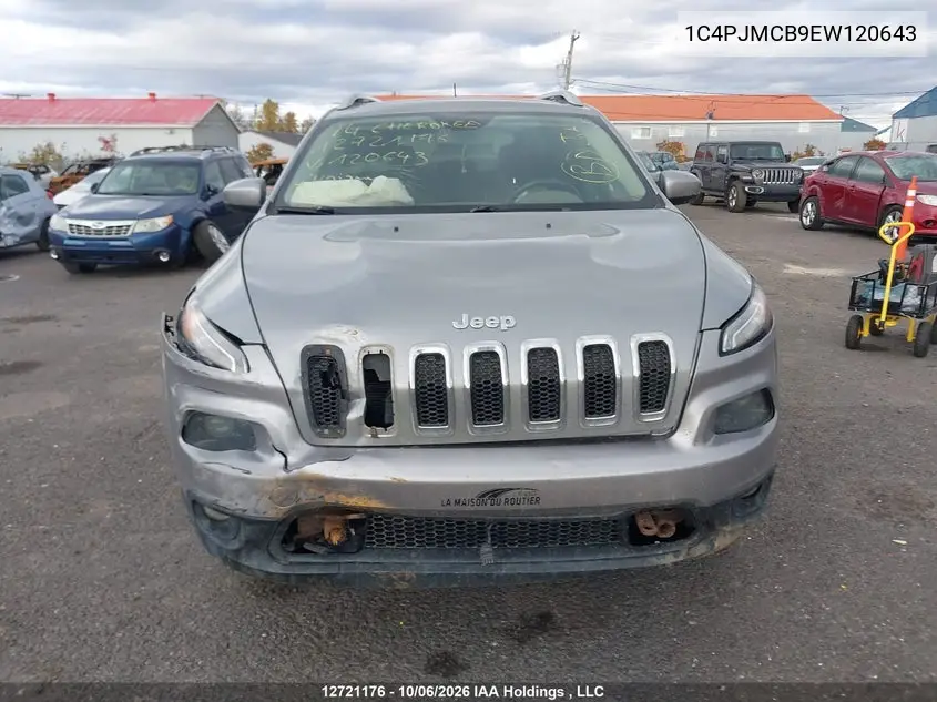 2014 JEEP CHEROKEE VIN 1C4PJMCB9EW120643 — фото 12