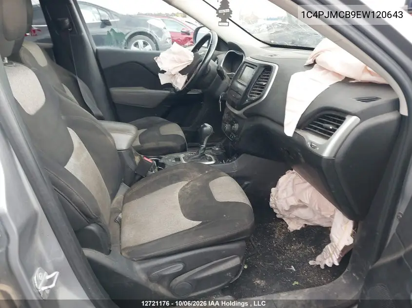 2014 JEEP CHEROKEE VIN 1C4PJMCB9EW120643 — фото 5