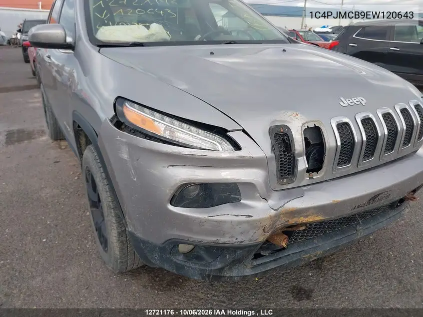 2014 JEEP CHEROKEE VIN 1C4PJMCB9EW120643 — фото 6