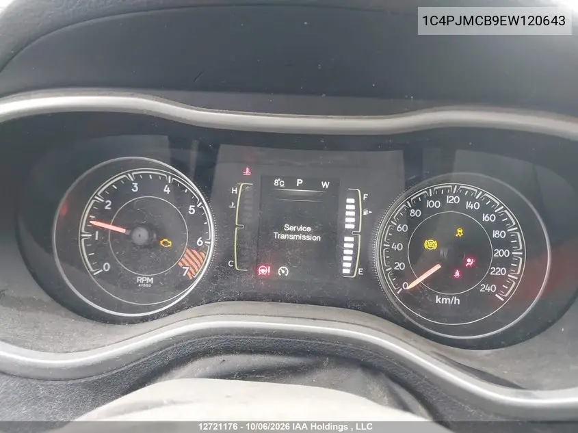 2014 JEEP CHEROKEE VIN 1C4PJMCB9EW120643 — фото 7
