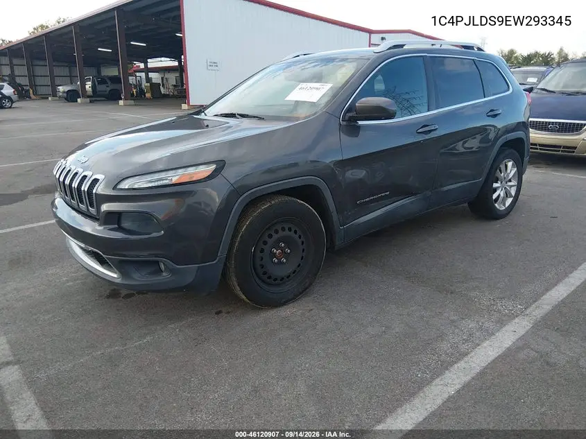 2014 JEEP CHEROKEE VIN 1C4PJLDS9EW293345 — фото 2
