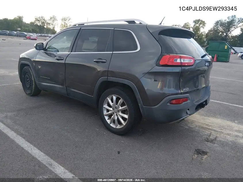 2014 JEEP CHEROKEE VIN 1C4PJLDS9EW293345 — фото 3