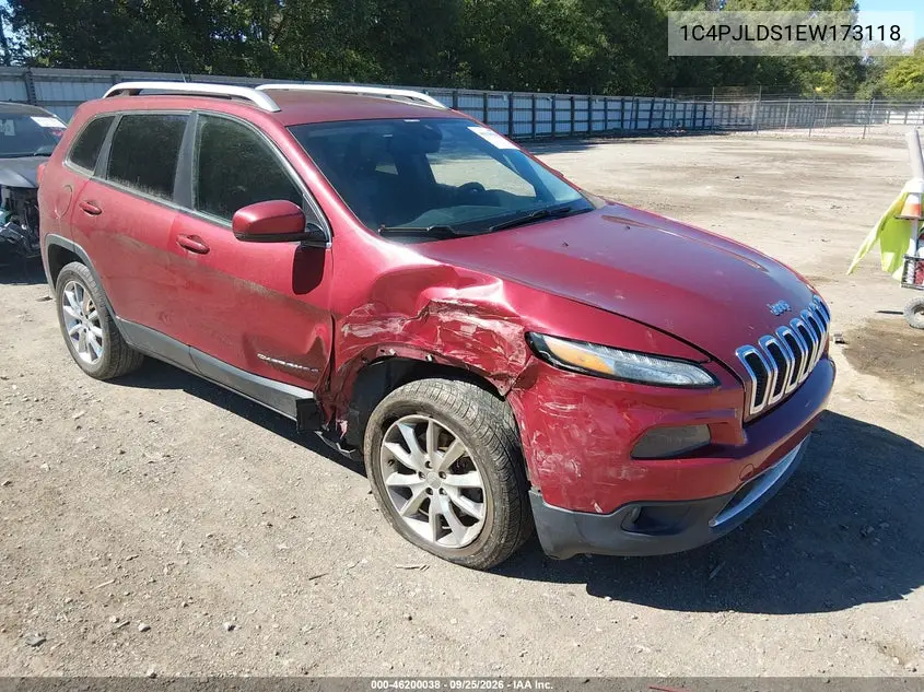 JEEP CHEROKEE 2014, VIN 1C4PJLDS1EW173118