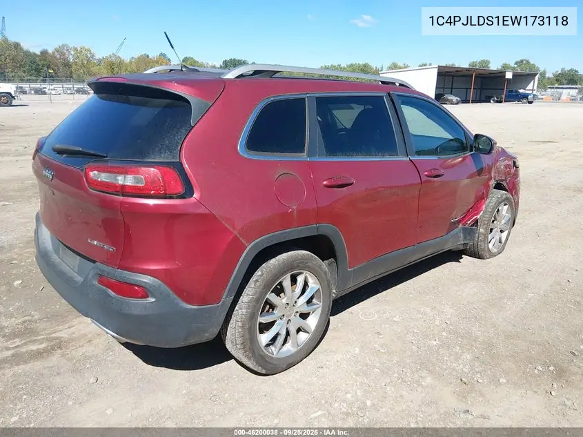 2014 JEEP CHEROKEE VIN 1C4PJLDS1EW173118 — фото 4