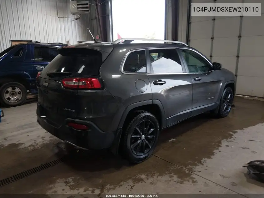 2014 JEEP CHEROKEE VIN 1C4PJMDSXEW210110 — фото 4