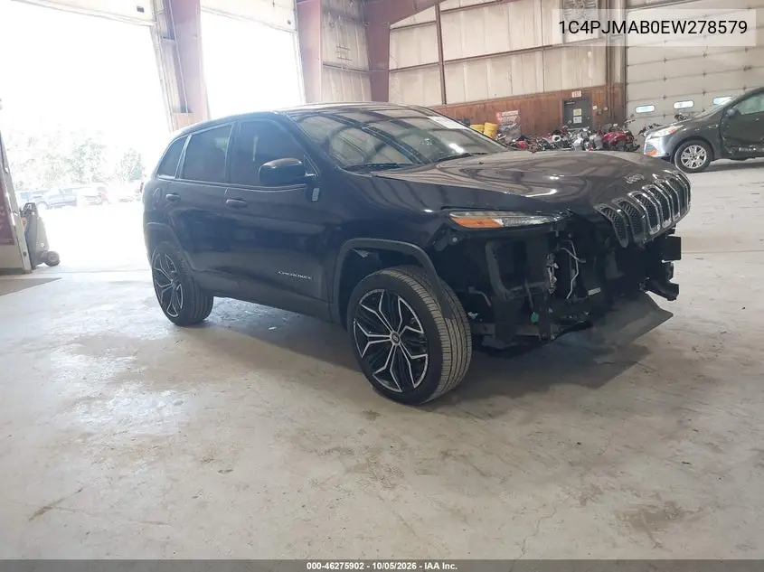 JEEP CHEROKEE 2014, VIN 1C4PJMAB0EW278579