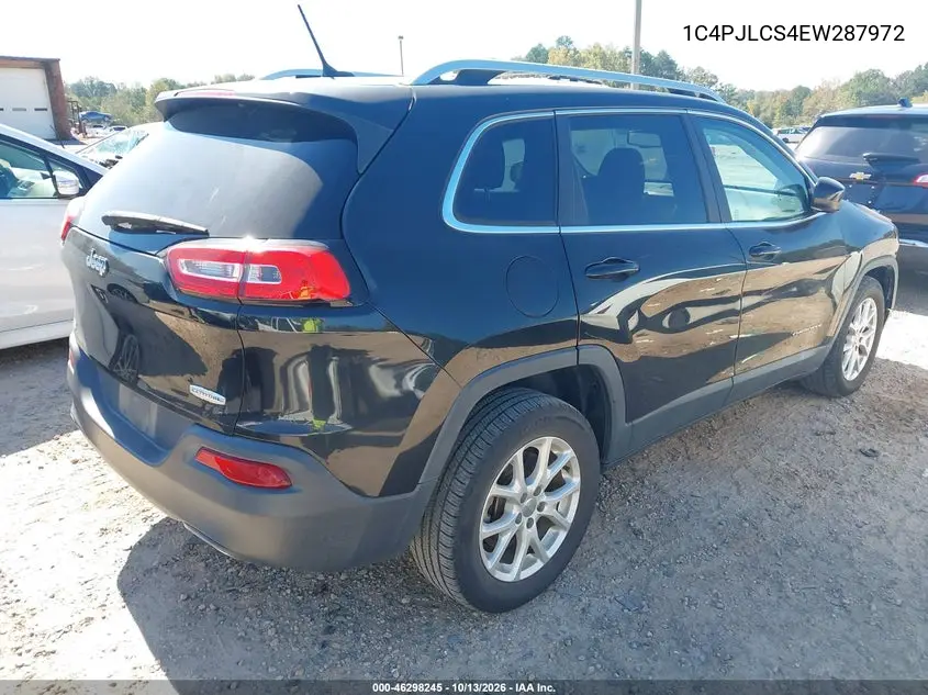 2014 JEEP CHEROKEE VIN 1C4PJLCS4EW287972 — фото 4