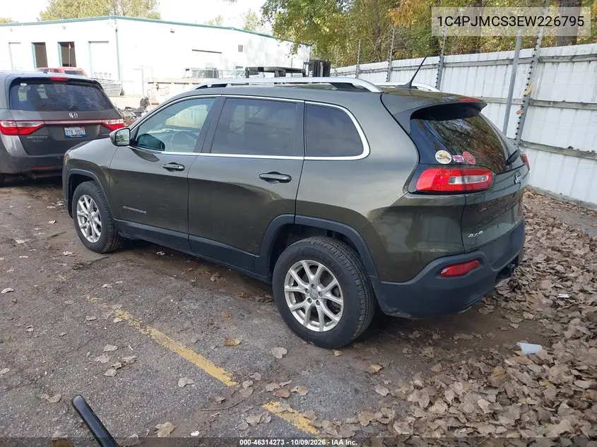 2014 JEEP CHEROKEE VIN 1C4PJMCS3EW226795 — фото 3