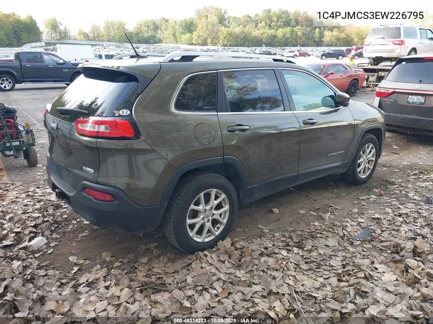 2014 JEEP CHEROKEE VIN 1C4PJMCS3EW226795 — фото 4