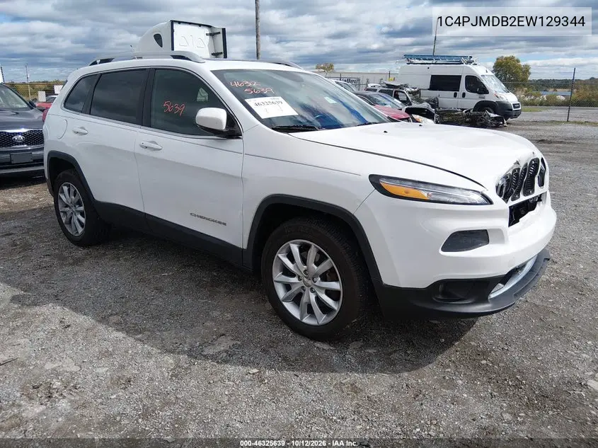 JEEP CHEROKEE 2014, VIN 1C4PJMDB2EW129344