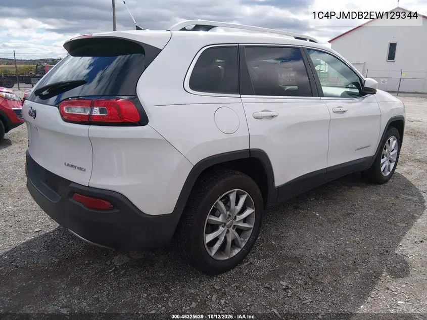2014 JEEP CHEROKEE VIN 1C4PJMDB2EW129344 — фото 4