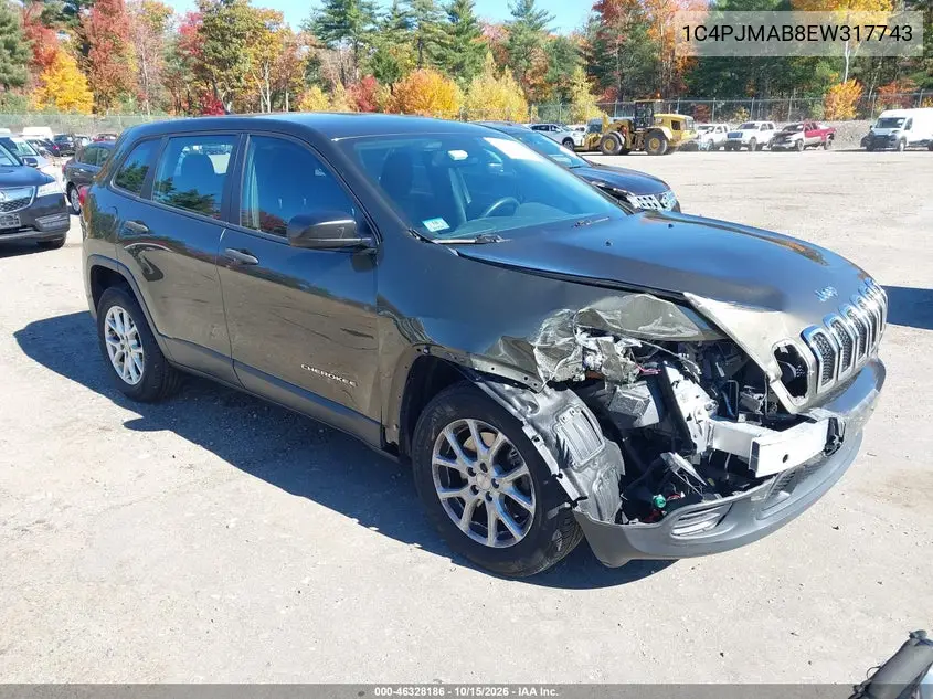 JEEP CHEROKEE 2014, VIN 1C4PJMAB8EW317743