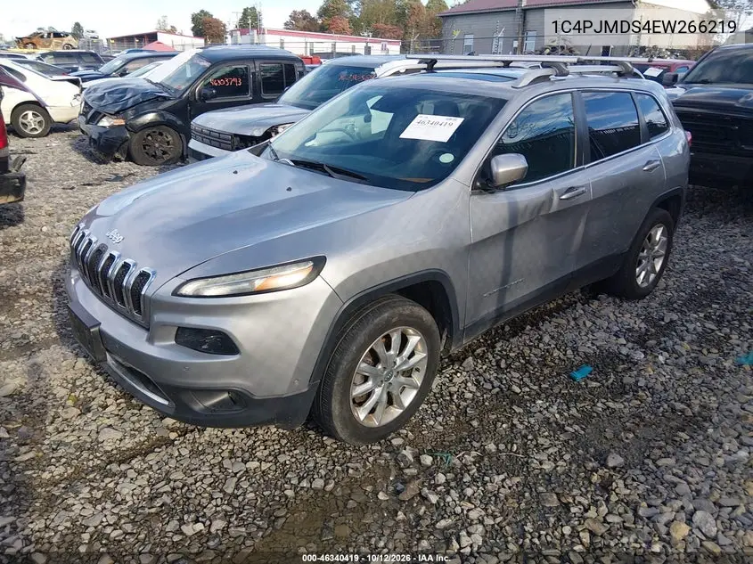 2014 JEEP CHEROKEE VIN 1C4PJMDS4EW266219 — фото 2