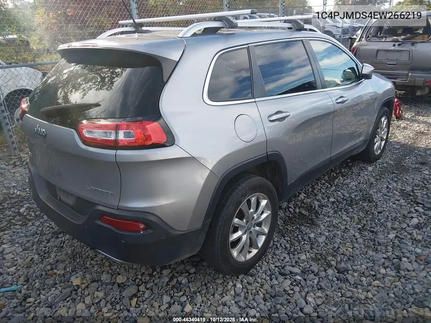 2014 JEEP CHEROKEE VIN 1C4PJMDS4EW266219 — фото 4