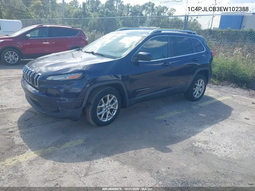 2014 JEEP CHEROKEE VIN 1C4PJLCB3EW102388 — фото 2