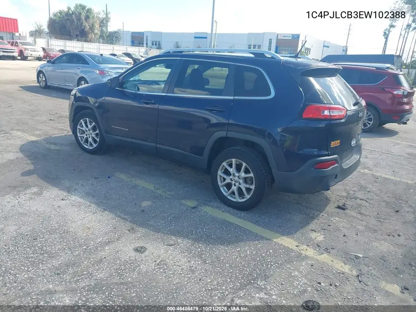 2014 JEEP CHEROKEE VIN 1C4PJLCB3EW102388 — фото 3