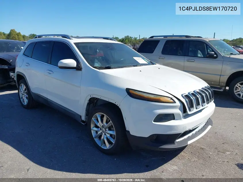 JEEP CHEROKEE 2014, VIN 1C4PJLDS8EW170720