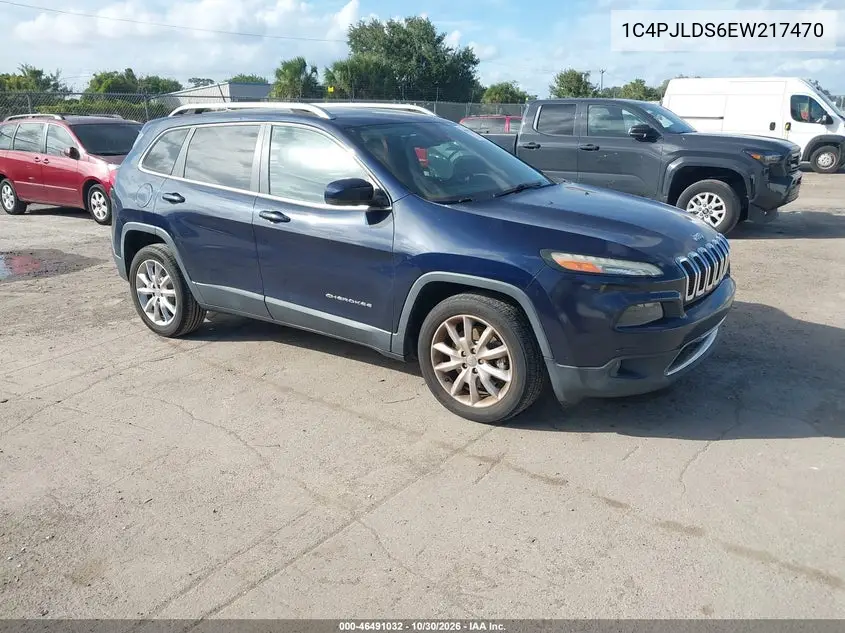 JEEP CHEROKEE 2014, VIN 1C4PJLDS6EW217470