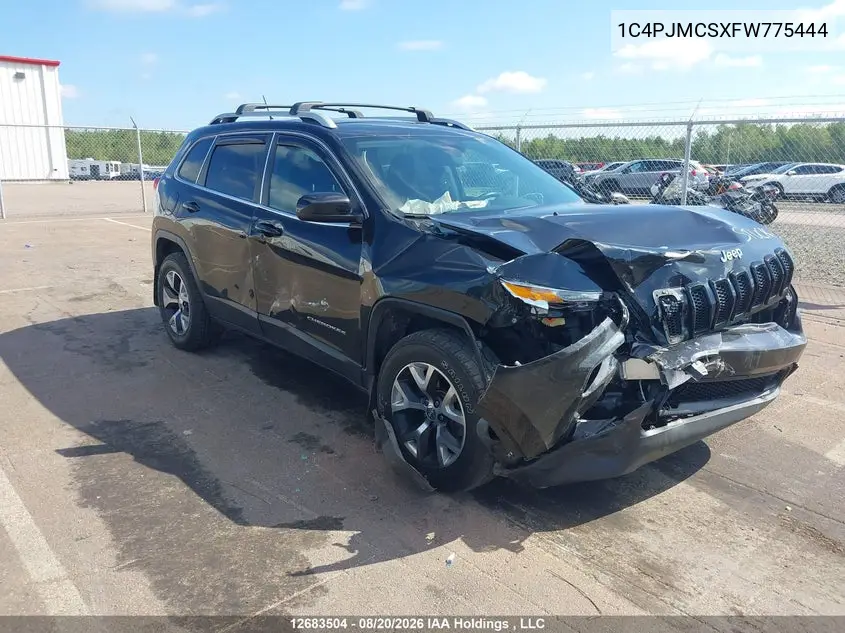 JEEP CHEROKEE 2015, VIN 1C4PJMCSXFW775444