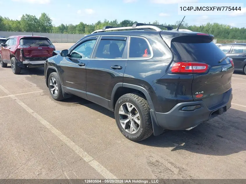 2015 JEEP CHEROKEE VIN 1C4PJMCSXFW775444 — фото 3
