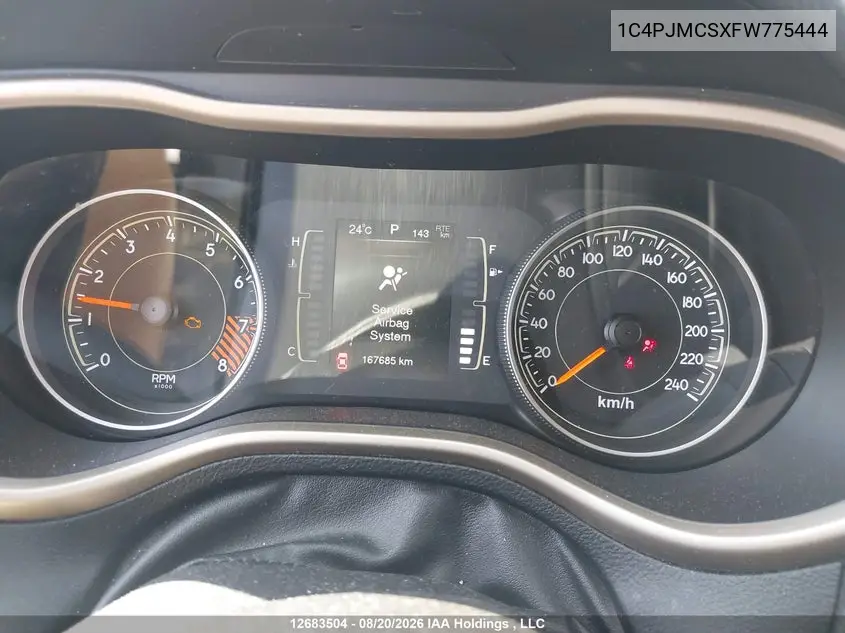 2015 JEEP CHEROKEE VIN 1C4PJMCSXFW775444 — фото 7