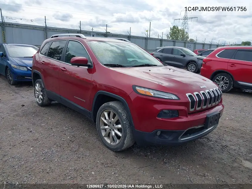 JEEP CHEROKEE 2015, VIN 1C4PJMDS9FW661756