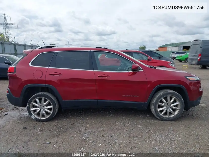 2015 JEEP CHEROKEE VIN 1C4PJMDS9FW661756 — фото 13
