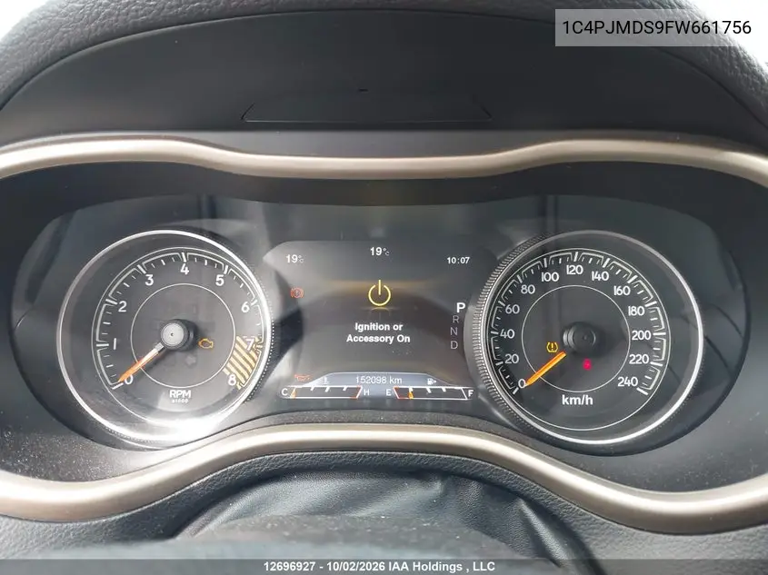 2015 JEEP CHEROKEE VIN 1C4PJMDS9FW661756 — фото 7