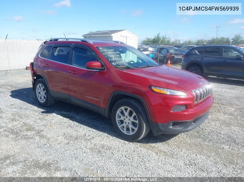 JEEP CHEROKEE 2015, VIN 1C4PJMCS4FW569939