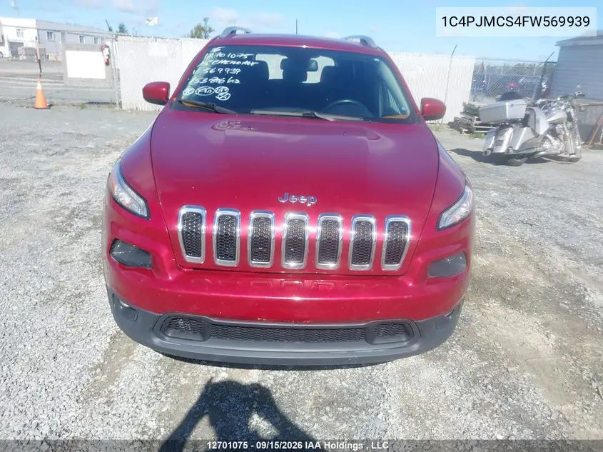 2015 JEEP CHEROKEE VIN 1C4PJMCS4FW569939 — фото 12