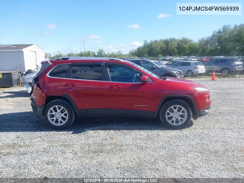 2015 JEEP CHEROKEE VIN 1C4PJMCS4FW569939 — фото 13