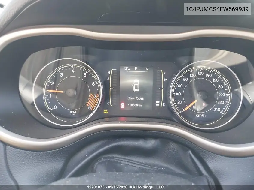 2015 JEEP CHEROKEE VIN 1C4PJMCS4FW569939 — фото 7