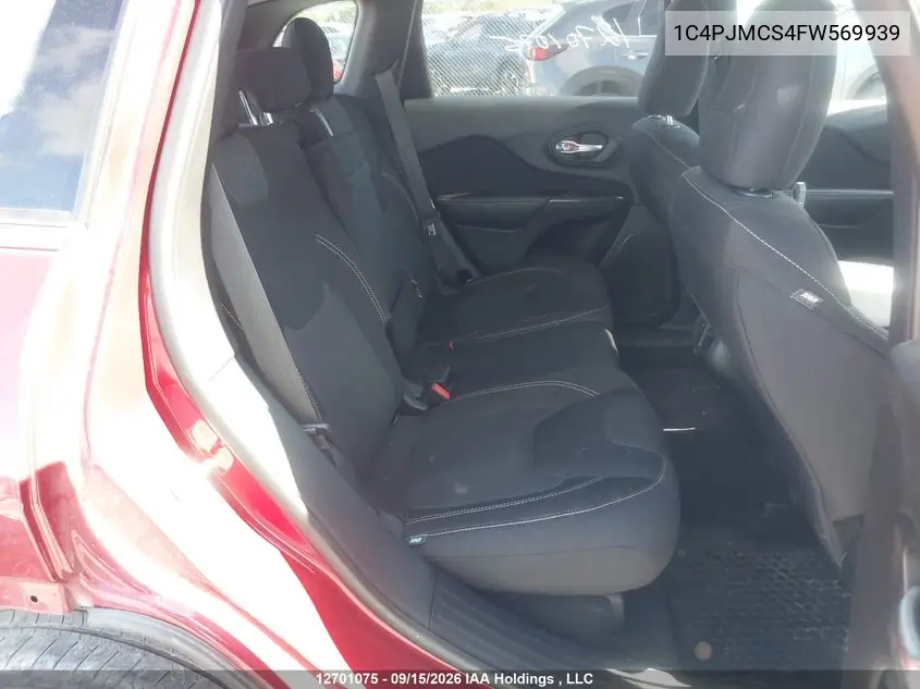 2015 JEEP CHEROKEE VIN 1C4PJMCS4FW569939 — фото 8