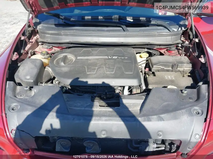 2015 JEEP CHEROKEE VIN 1C4PJMCS4FW569939 — фото 9
