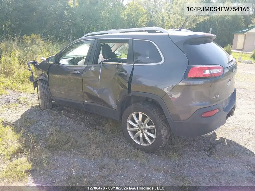 2015 JEEP CHEROKEE VIN 1C4PJMDS4FW754166 — фото 3