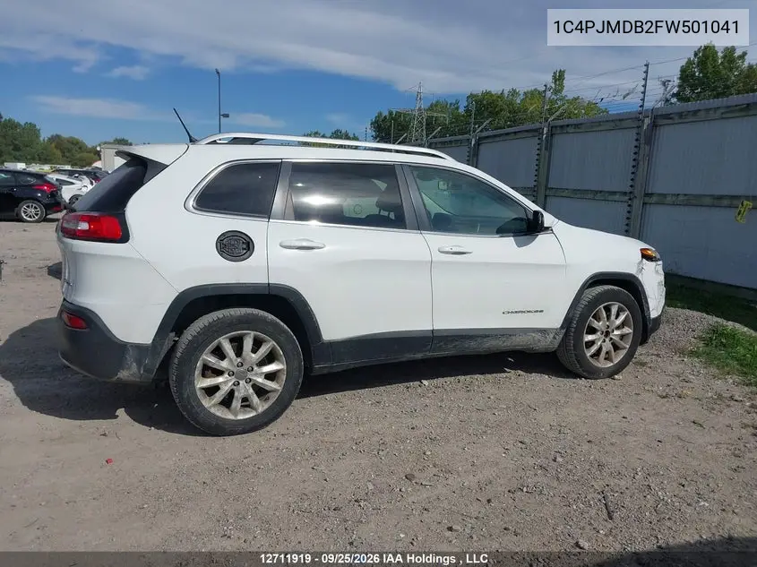 2015 JEEP CHEROKEE VIN 1C4PJMDB2FW501041 — фото 13