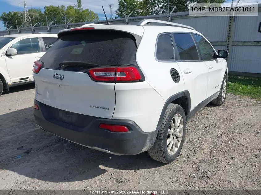 2015 JEEP CHEROKEE VIN 1C4PJMDB2FW501041 — фото 4