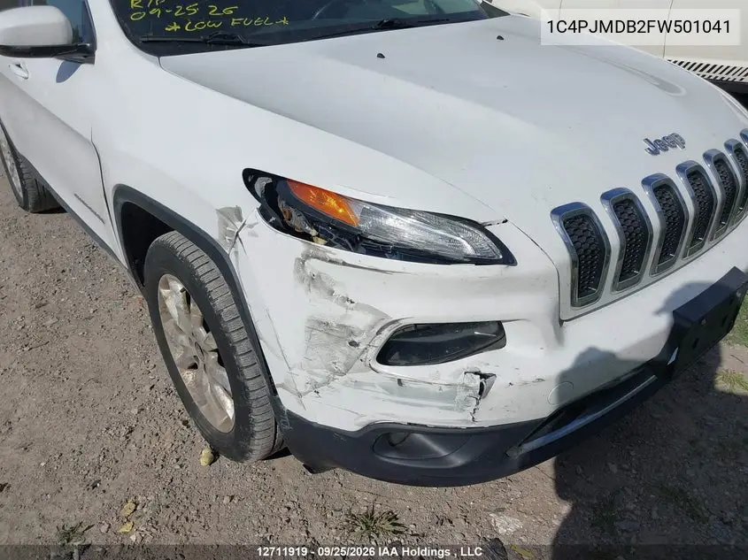 2015 JEEP CHEROKEE VIN 1C4PJMDB2FW501041 — фото 6