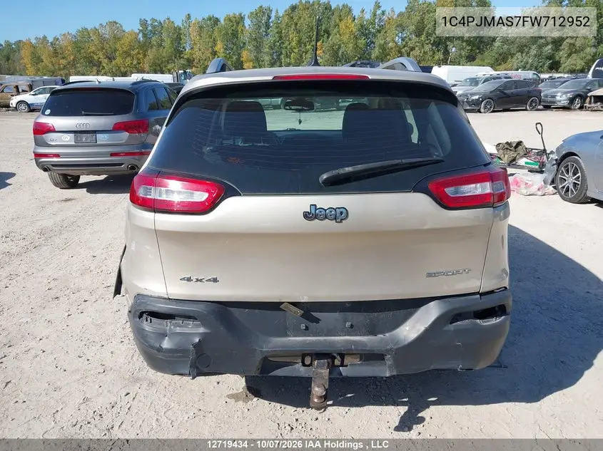 2015 JEEP CHEROKEE VIN 1C4PJMAS7FW712952 — фото 15