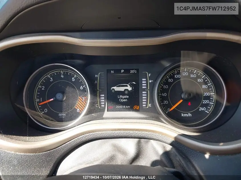 2015 JEEP CHEROKEE VIN 1C4PJMAS7FW712952 — фото 7