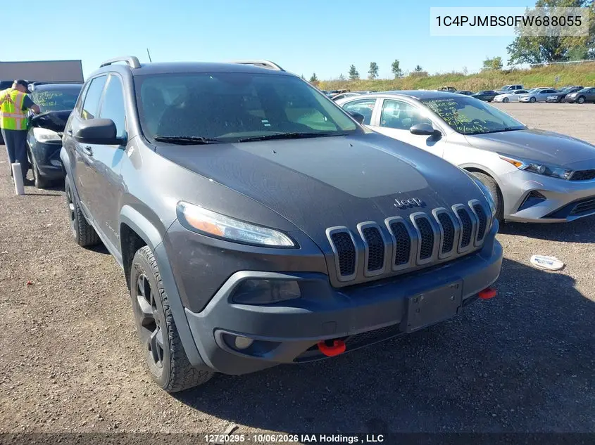 JEEP CHEROKEE 2015, VIN 1C4PJMBS0FW688055